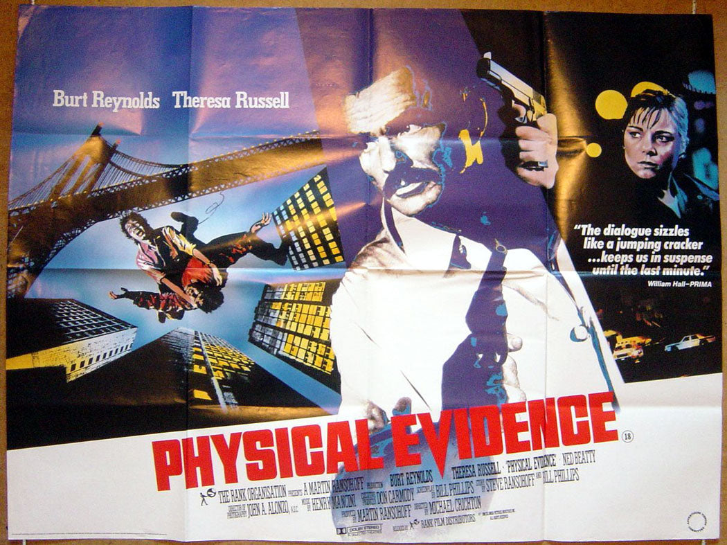 Physical Evidence  Original Quad Movie Poster  