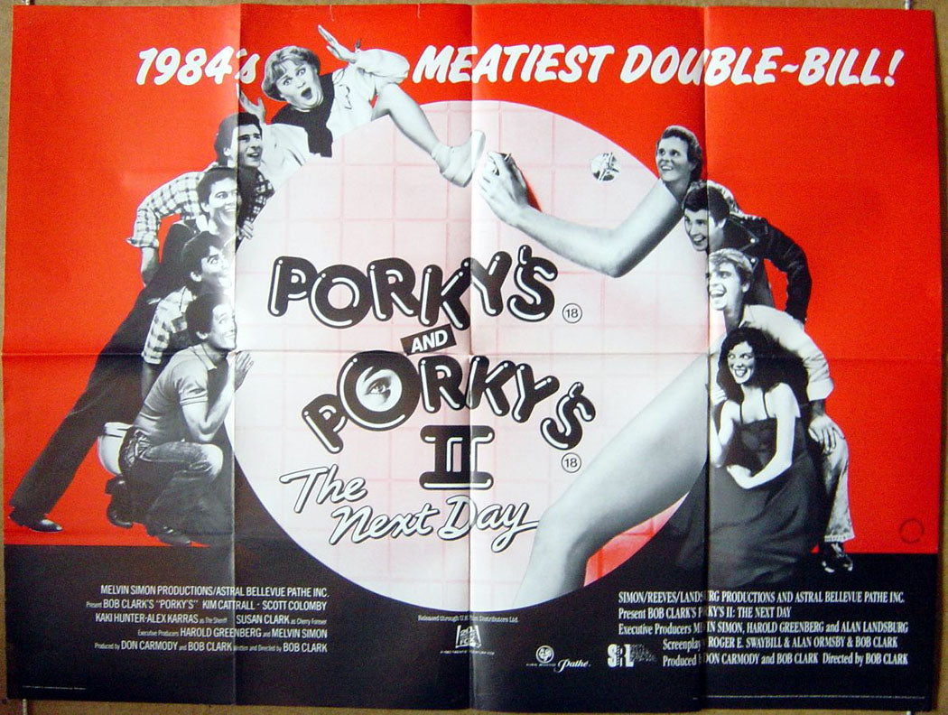 Porky's 1 and 2  (Double Bill)  Original Quad Movie Poster  