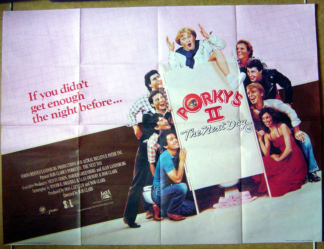 Porky's 2 : The Next Day  Original Quad Movie Poster  