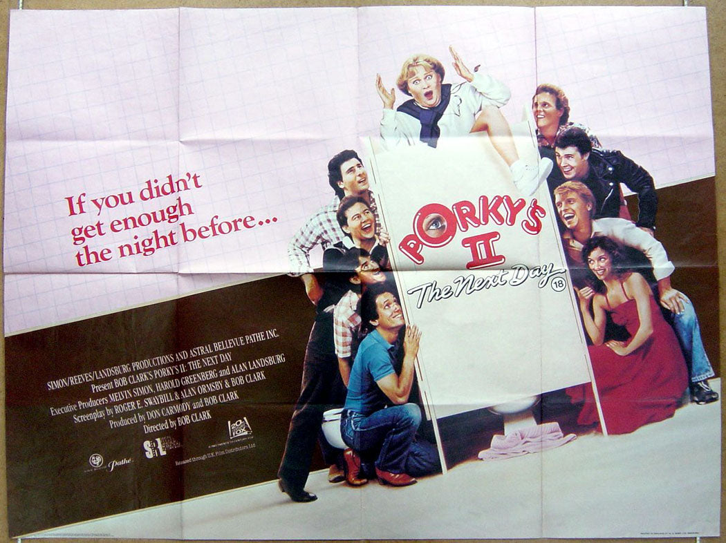 Porky's 2 : The Next Day  Original Quad Movie Poster  