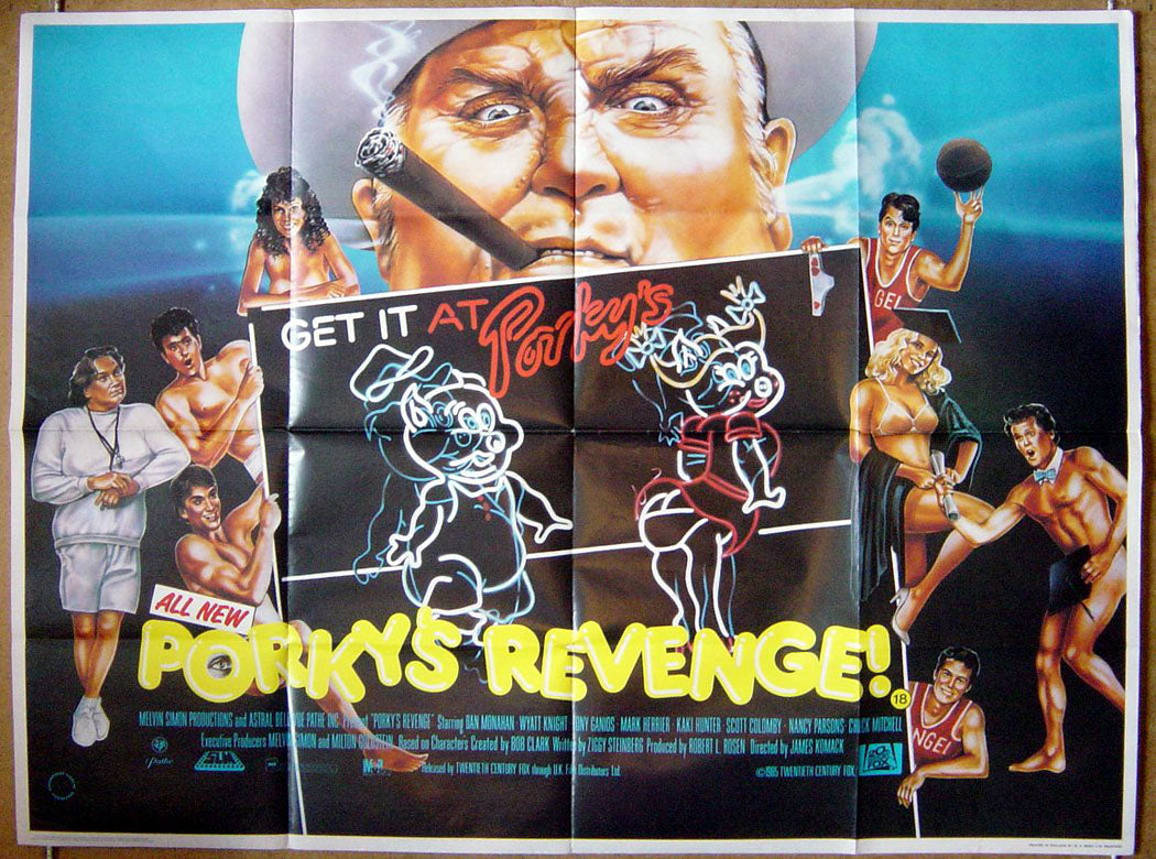 Porky's Revenge  Original Quad Movie Poster  