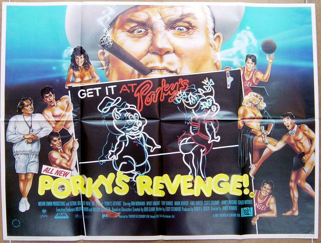 Porky's Revenge  Original Quad Movie Poster  