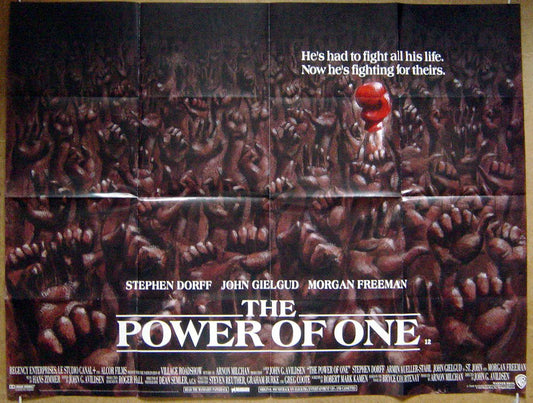 The Power Of One  Original Quad Movie Poster  