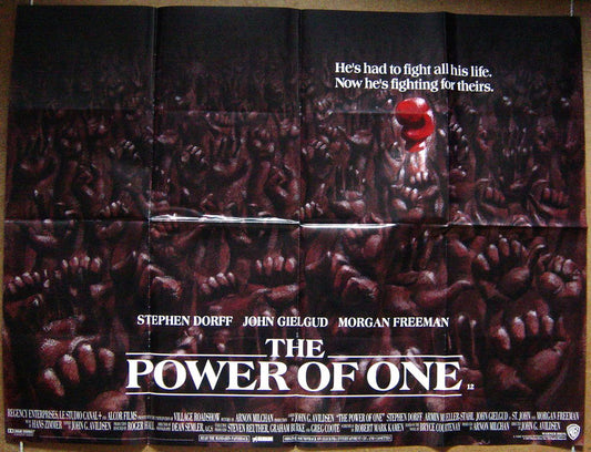 The Power Of One  Original Quad Movie Poster  