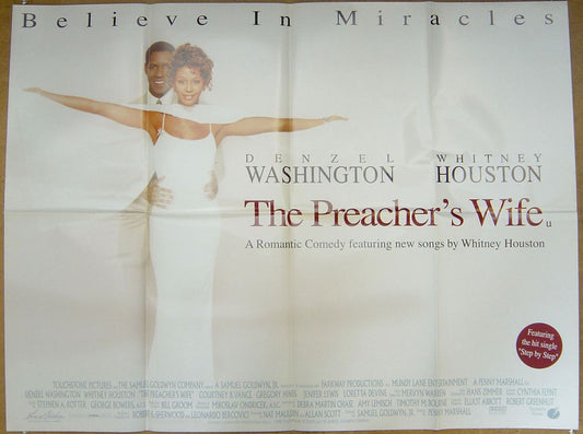 The Preacher's Wife  Original Quad Movie Poster  