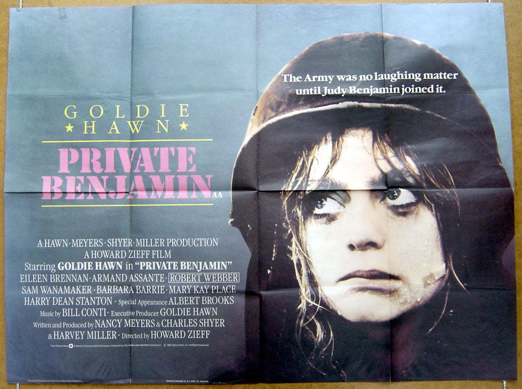 Private Benjamin  Original Quad Movie Poster  