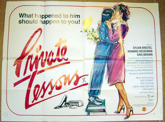 Private Lessons  Original Quad Movie Poster  