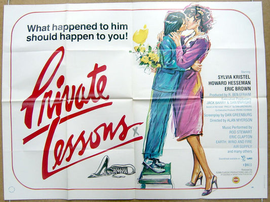 Private Lessons  Original Quad Movie Poster  