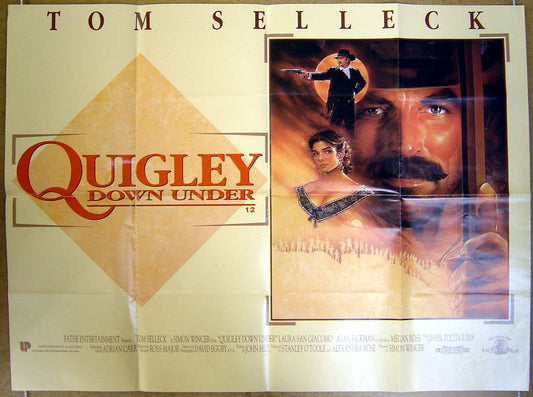 Quigley Down Under  Original Quad Movie Poster  