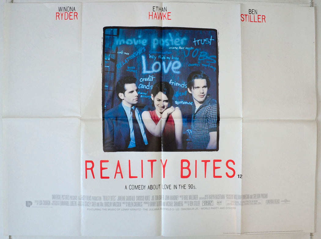 Reality Bites Original British Quad Poster - Movie Poster