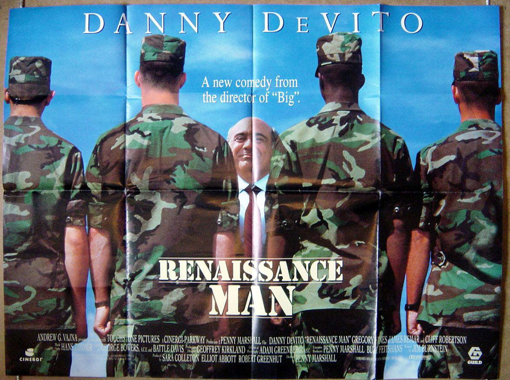 Renaissance Man  Original Quad Movie Poster  