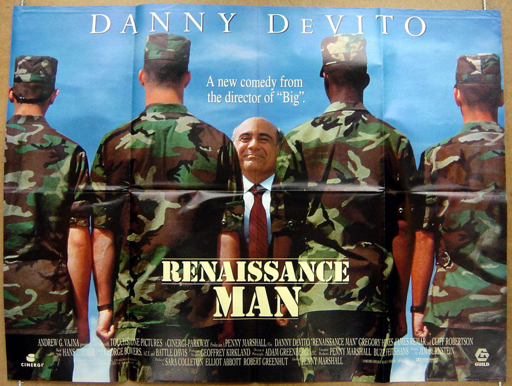 Renaissance Man  Original Quad Movie Poster  