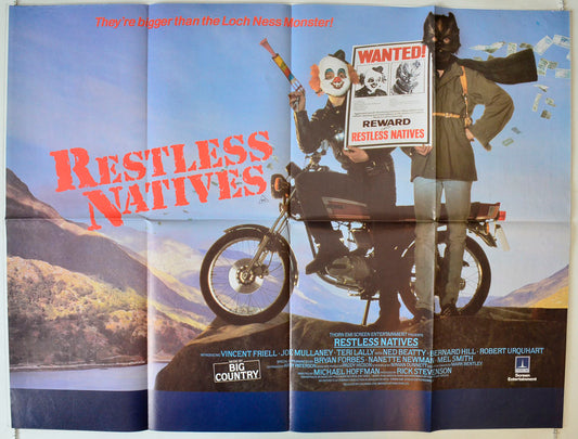 Restless Natives Original British Quad Poster - Movie Poster