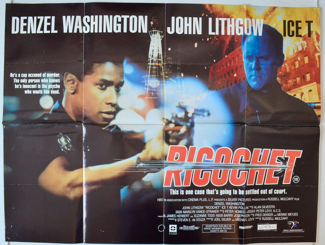 Ricochet Original British Quad Poster - Movie Poster