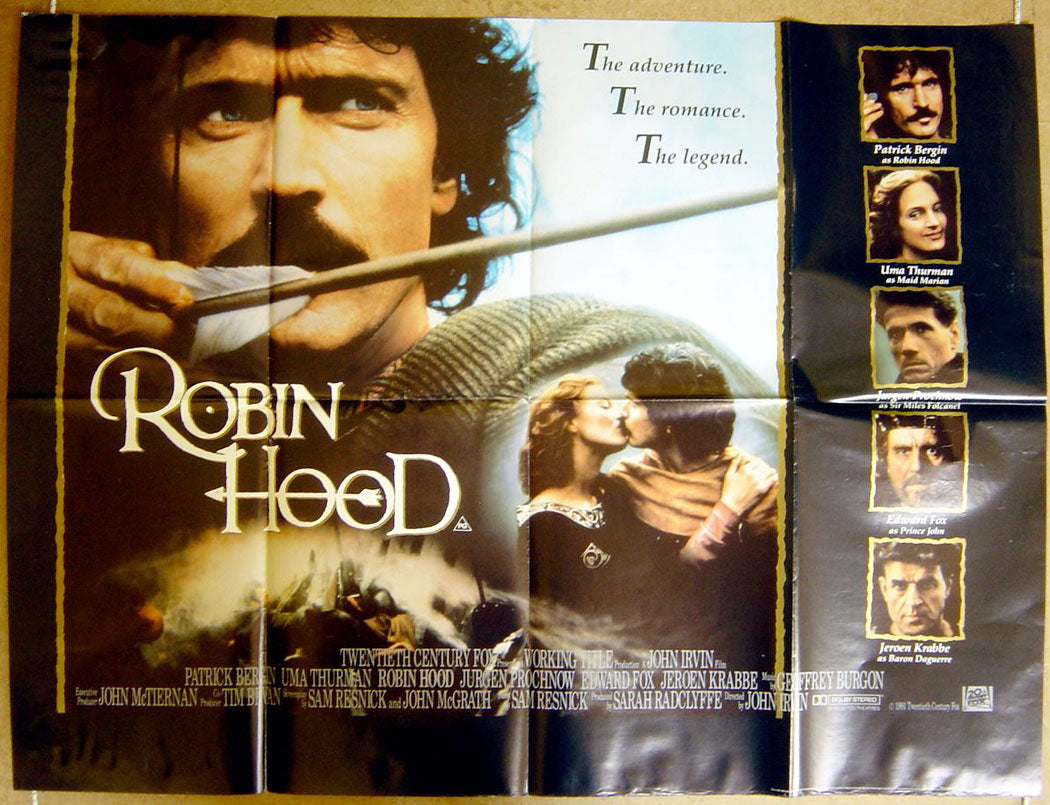 Robin Hood  Original Quad Movie Poster  