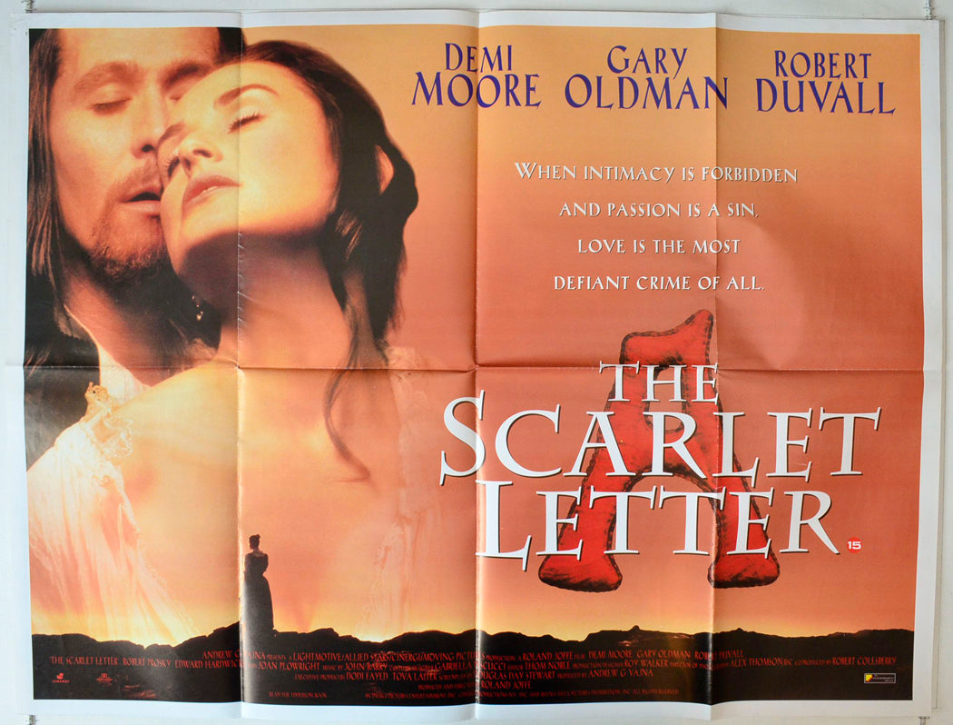 The Scarlet Letter Original British Quad Poster - Movie Poster