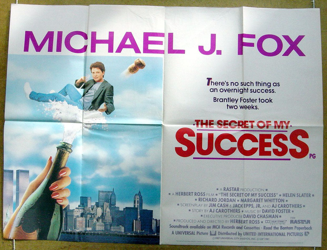 The Secret Of My Success   Original Quad Movie Poster  