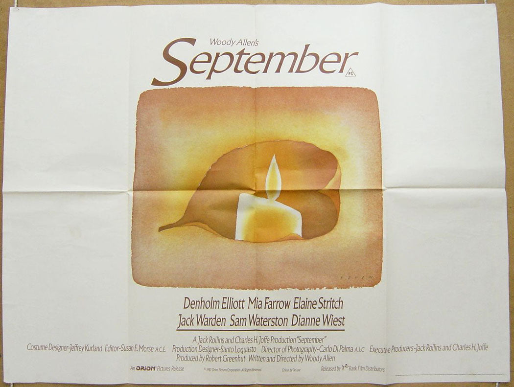 September  Original Quad Movie Poster  