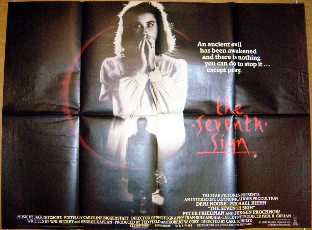 The Seventh Sign  Original Quad Movie Poster  