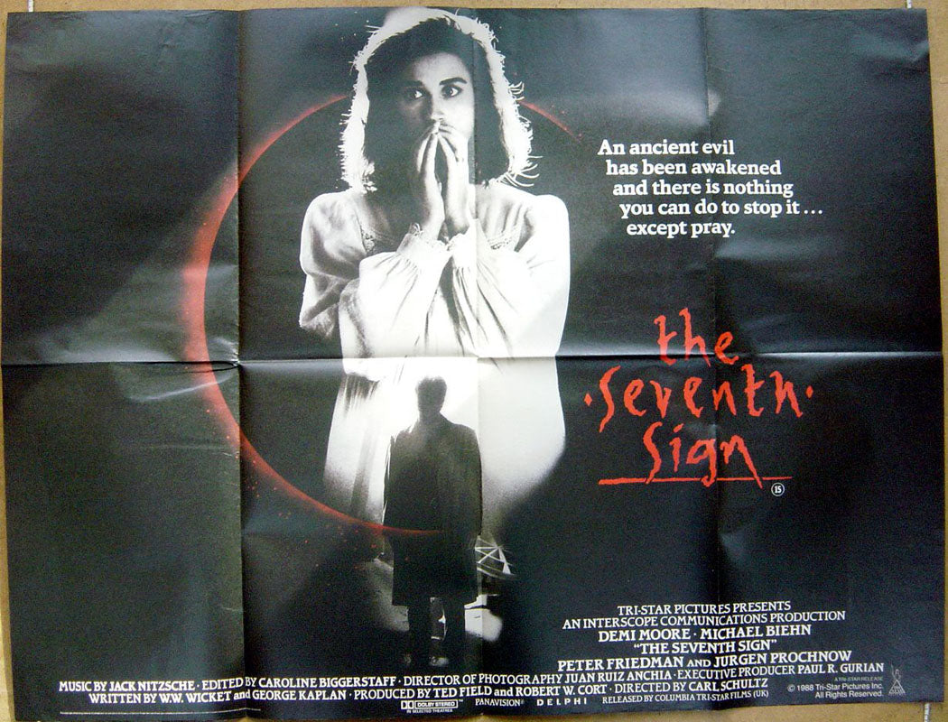 The Seventh Sign  Original Quad Movie Poster  