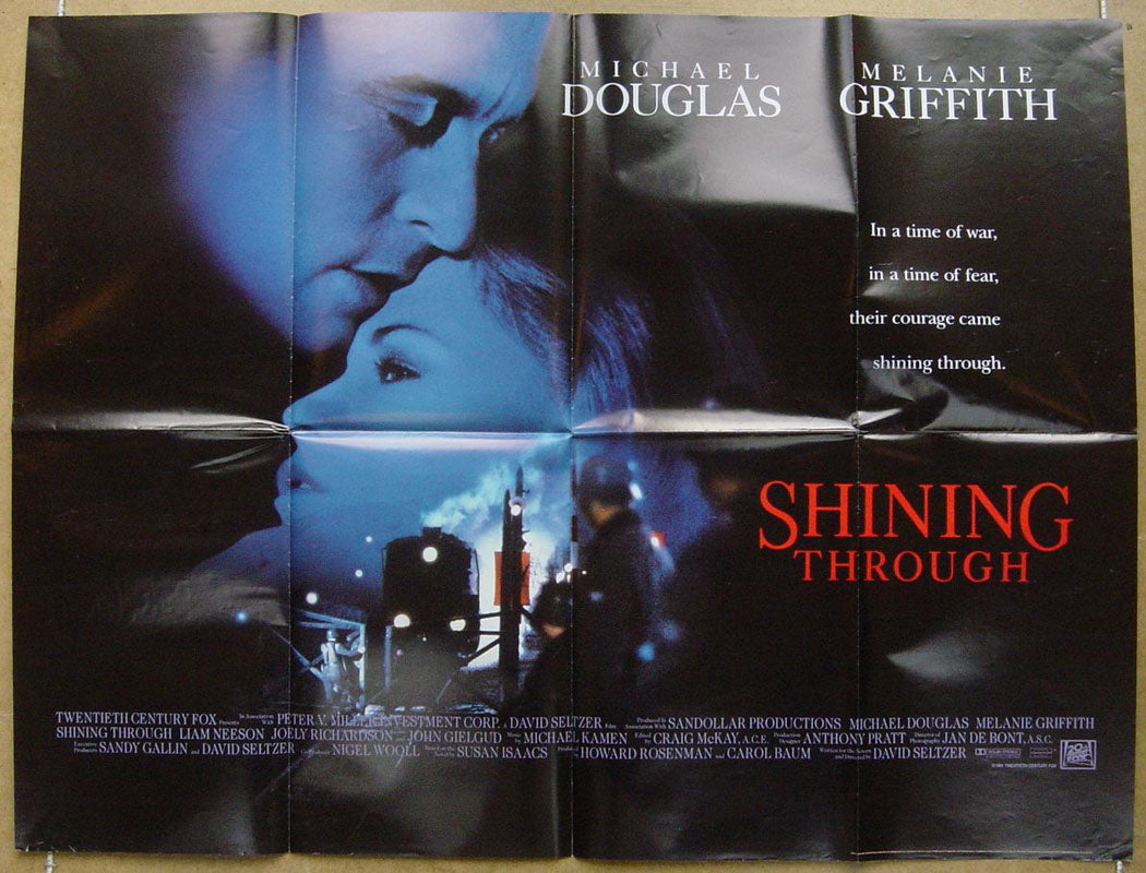 Shinning Through  Original Quad Movie Poster  