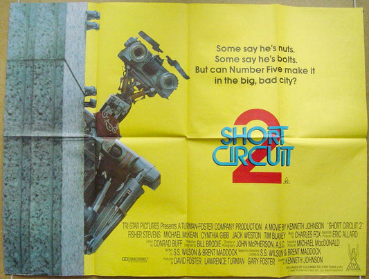 Short Circuit 2  Original Quad Movie Poster  