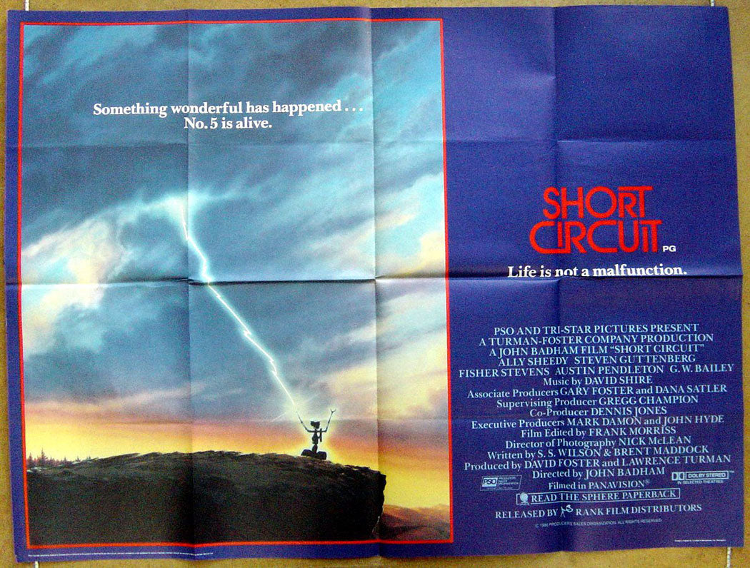 Short Cicuit  Original Quad Movie Poster  