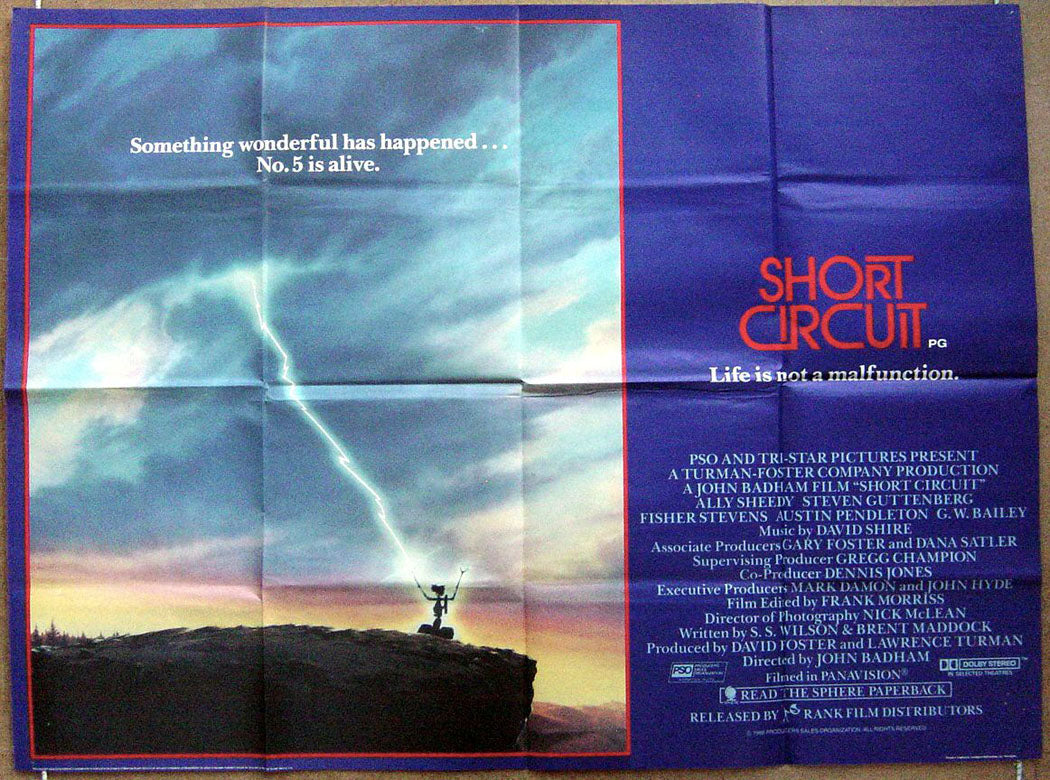 Short Cicuit  Original Quad Movie Poster  