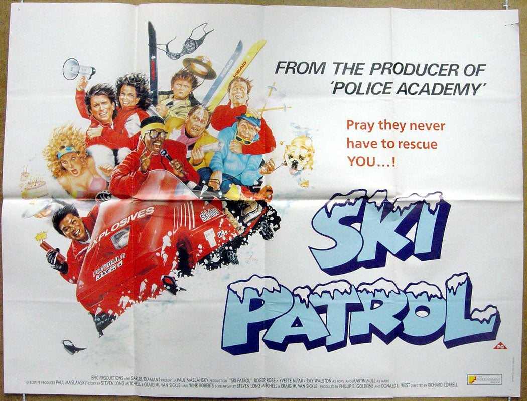 Ski Patrol  Original Quad Movie Poster  