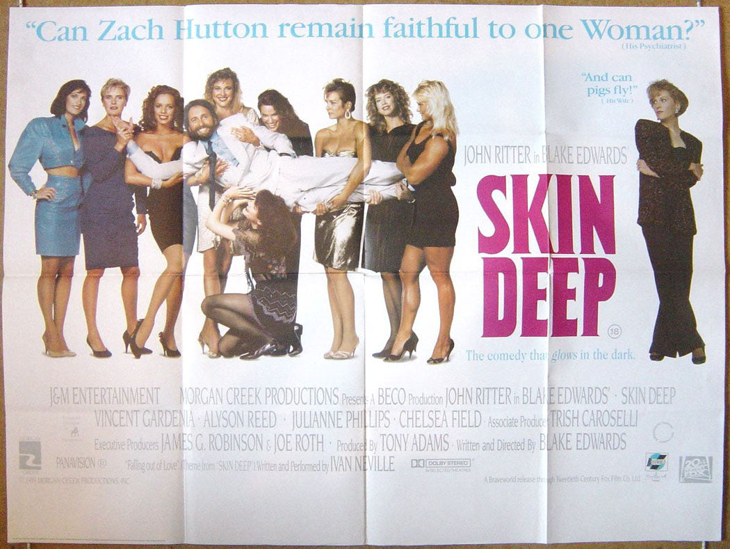 Skin Deep  Original Quad Movie Poster  