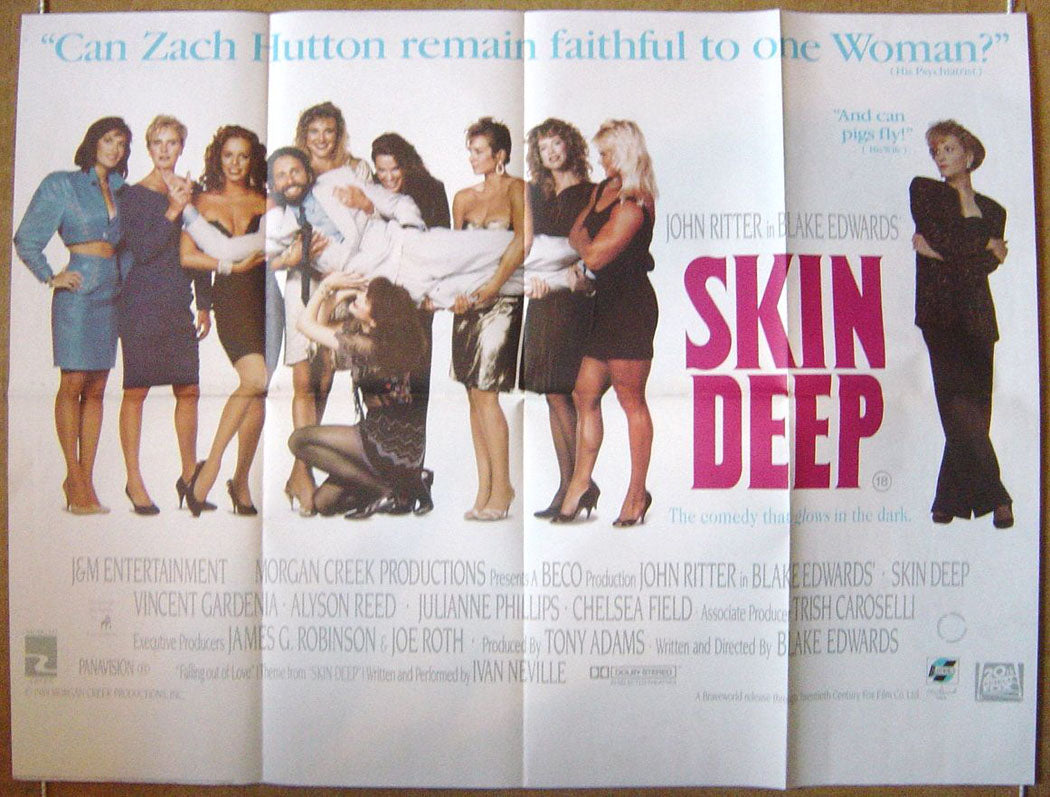 Skin Deep  Original Quad Movie Poster  