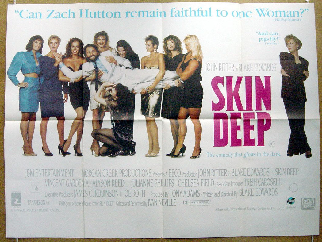 Skin Deep  Original Quad Movie Poster  