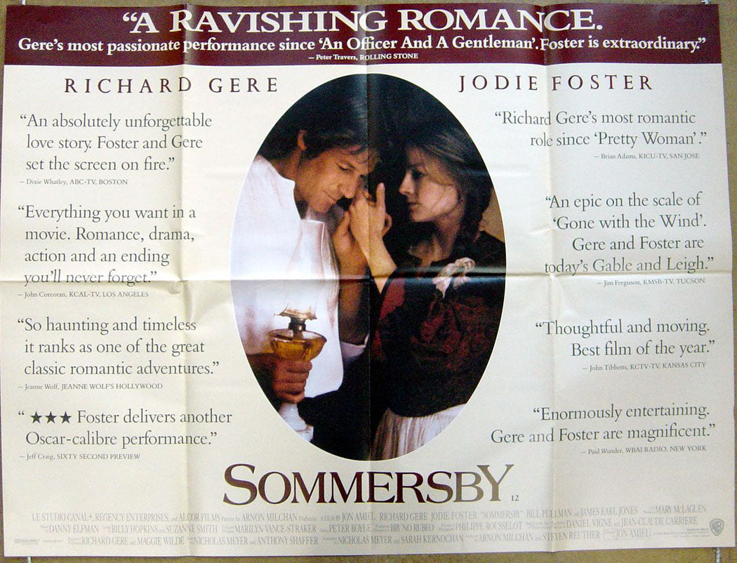 Sommersby  Original Quad Movie Poster  