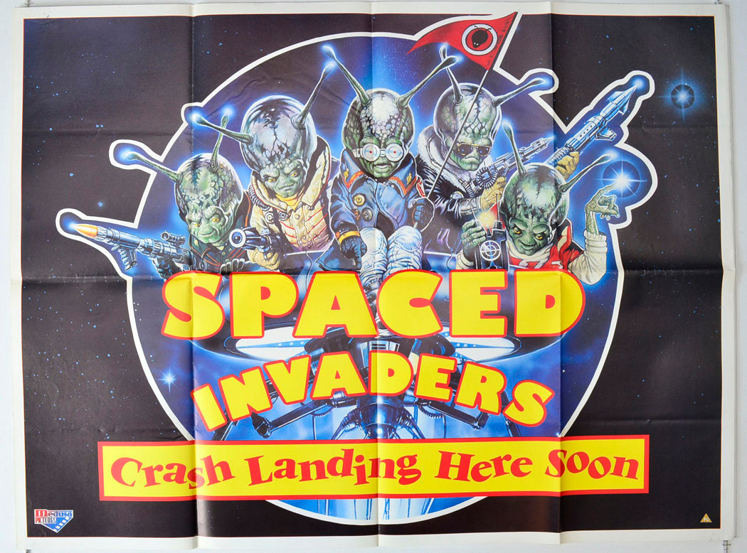 Spaced Invaders   (Teaser / Advance Version)  Original British Quad Poster - Movie Poster