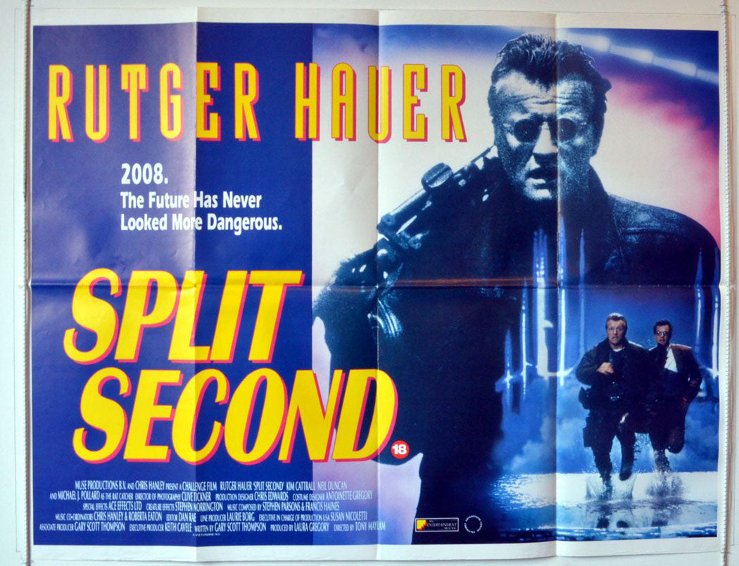 Split Second  Original Quad Movie Poster  