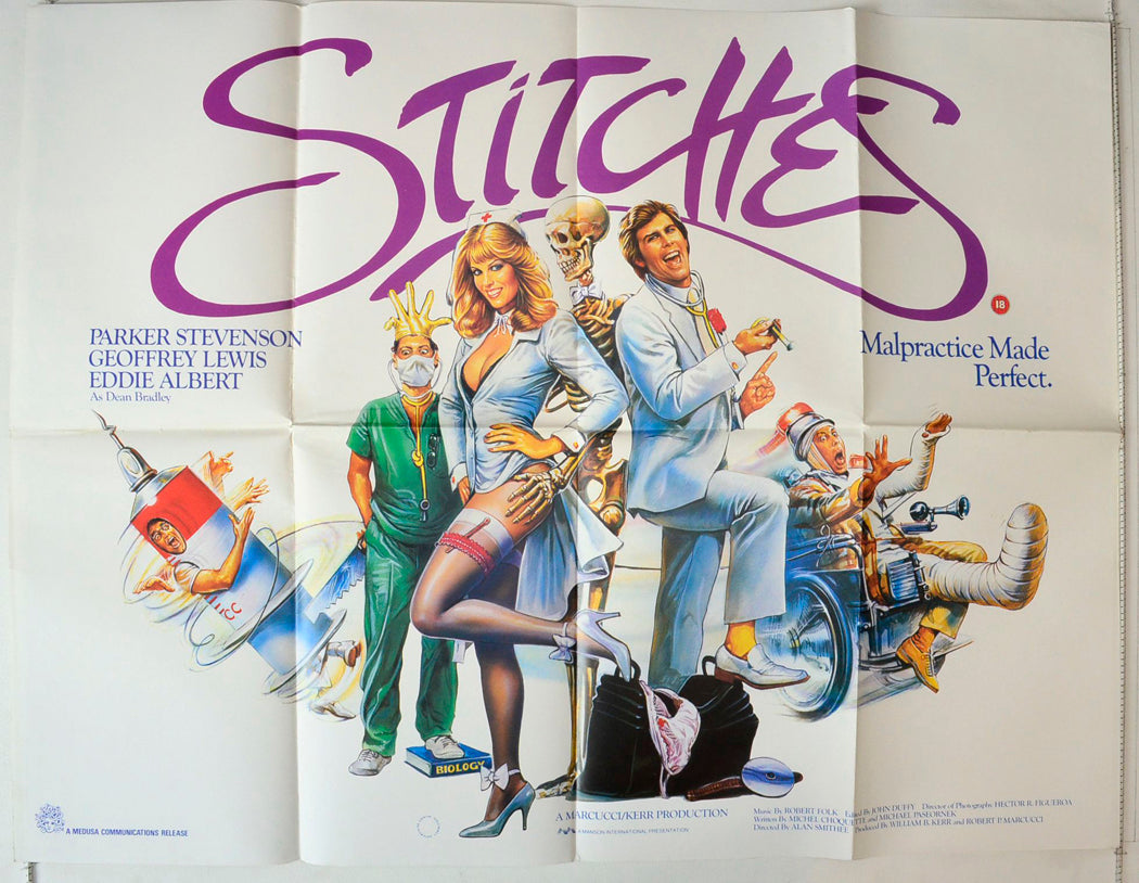 Stitches Original British Quad Poster - Movie Poster