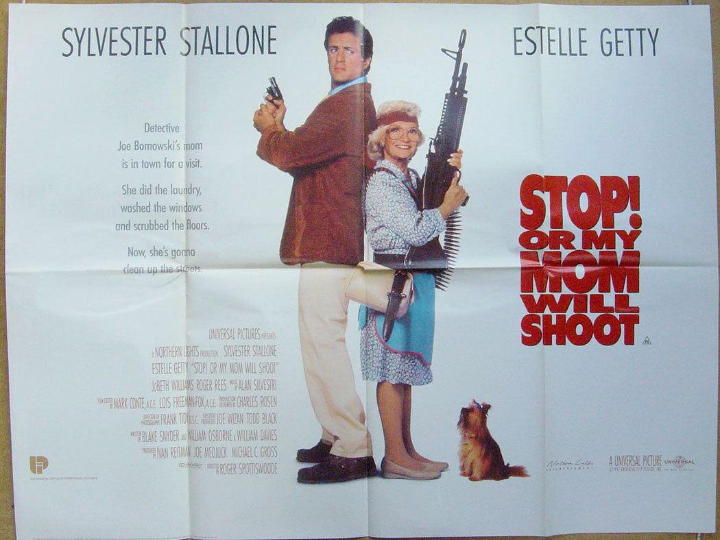 Stop Or My Mom Will Shoot  Original Quad Movie Poster  