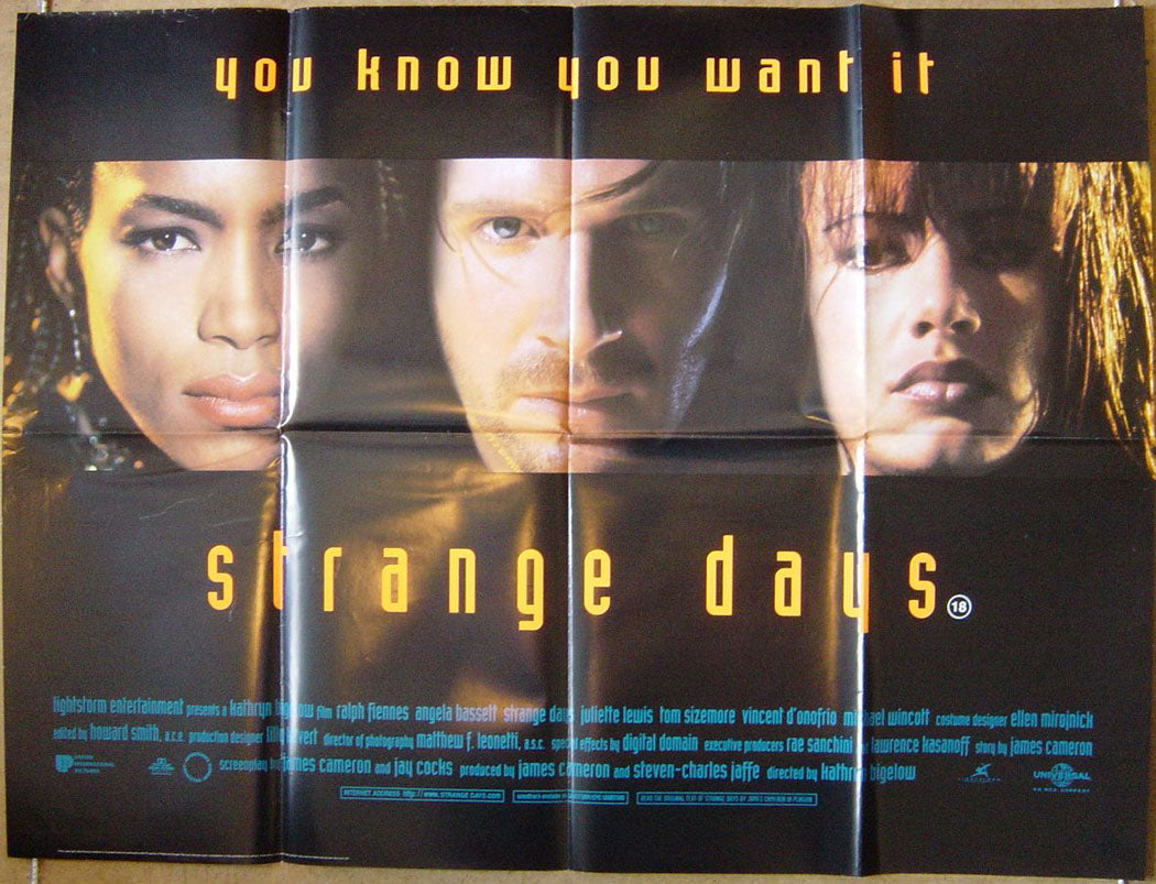 Strange Days  Original Quad Movie Poster  