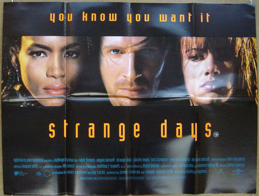 Strange Days  Original Quad Movie Poster  