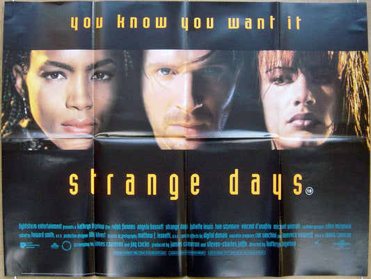 Strange Days  Original Quad Movie Poster  