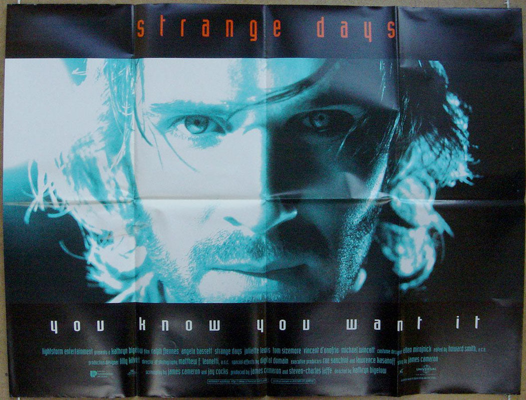 Strange Days  (Teaser)  Original Quad Movie Poster  