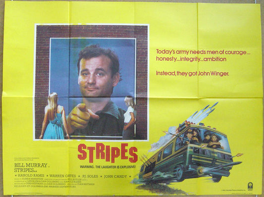 Stripes  Original Quad Movie Poster  