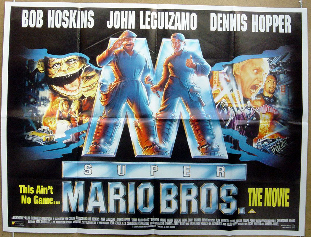 Super Mario Bros  Original Quad Movie Poster  