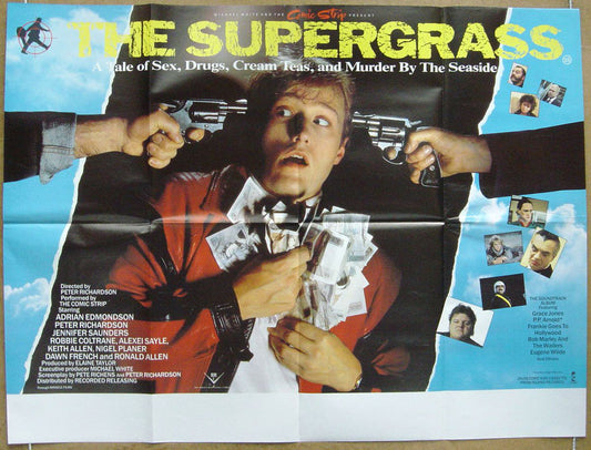 The Supergrass  (The Commic Strip Presents)  Original Quad Movie Poster  