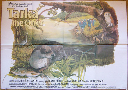 Tarka The Otter  Original Quad Movie Poster