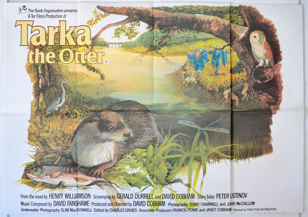 Tarka The Otter Original British Quad Poster - Movie Poster