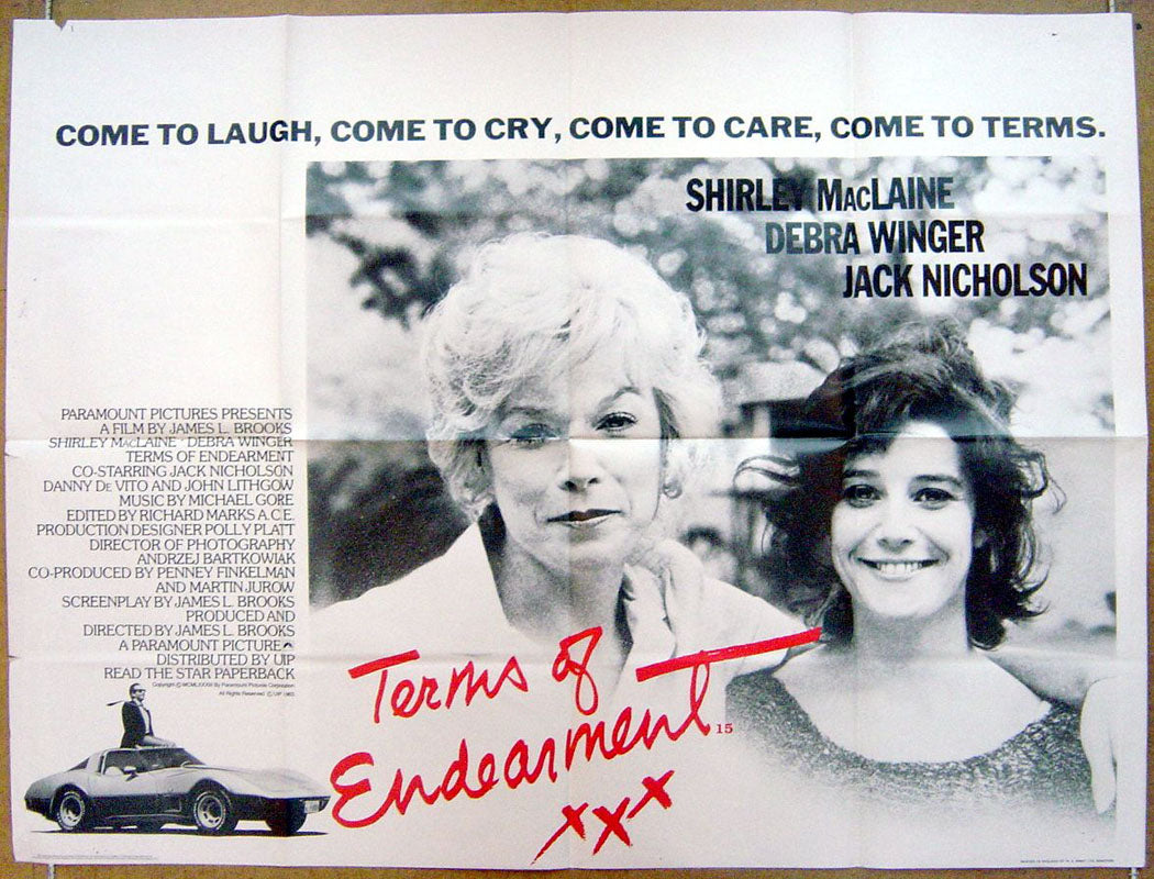 Terms Of Endearment  Original Quad Movie Poster  