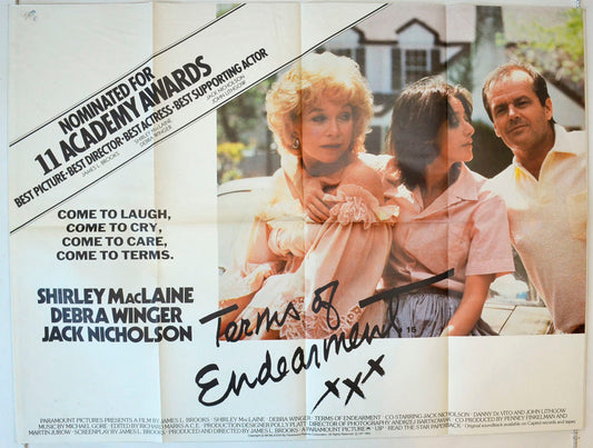 Terms Of Endearment  (Award Nominations Version)   Original British Quad Poster - Movie Poster