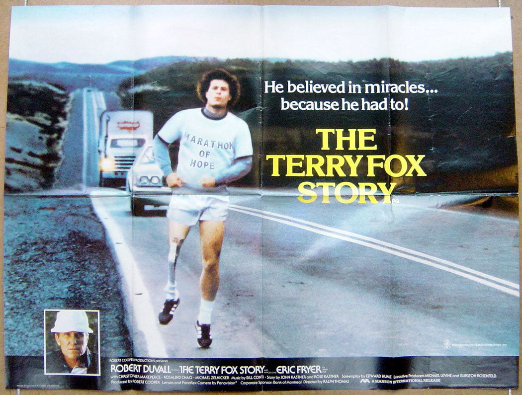 The Terry Fox Story  Original Quad Movie Poster  