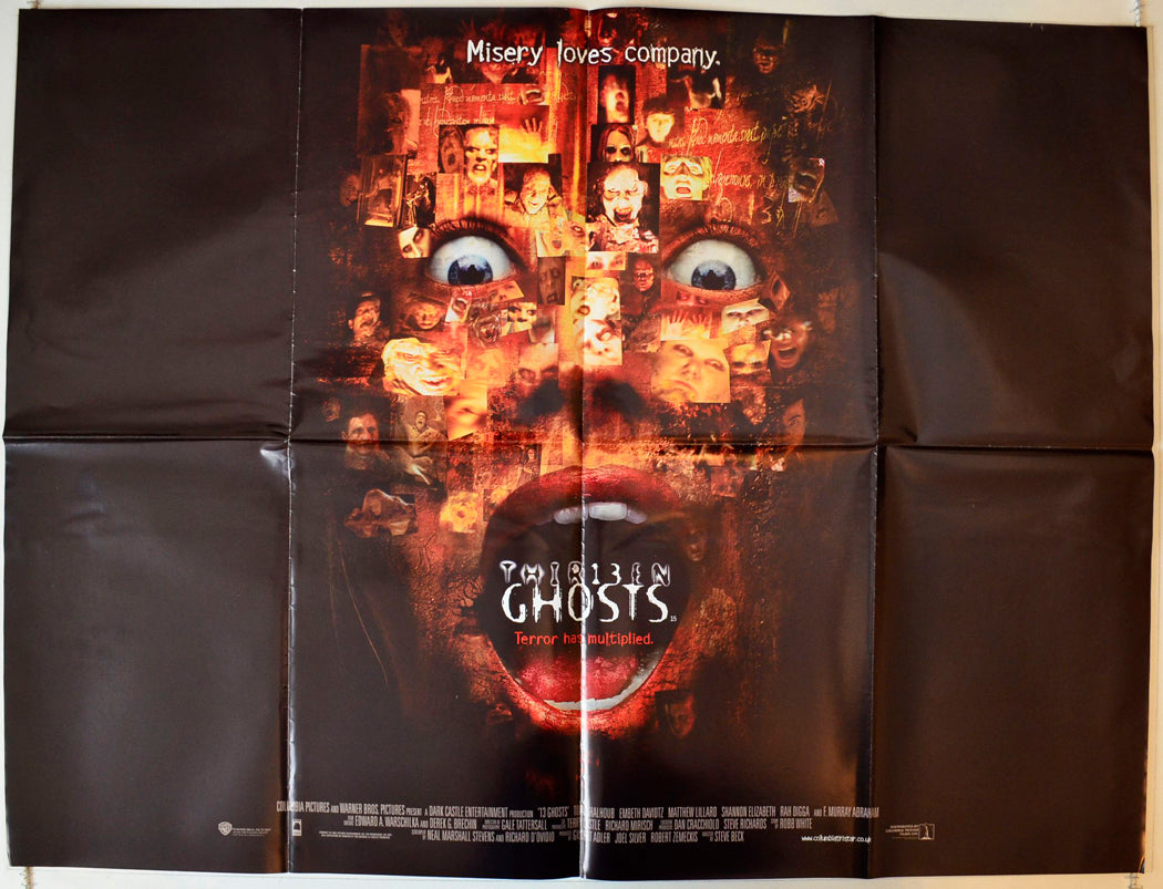 Thirteen Ghosts  (a.k.a. Thirt13en Ghosts)   Original British Quad Poster - Movie Poster